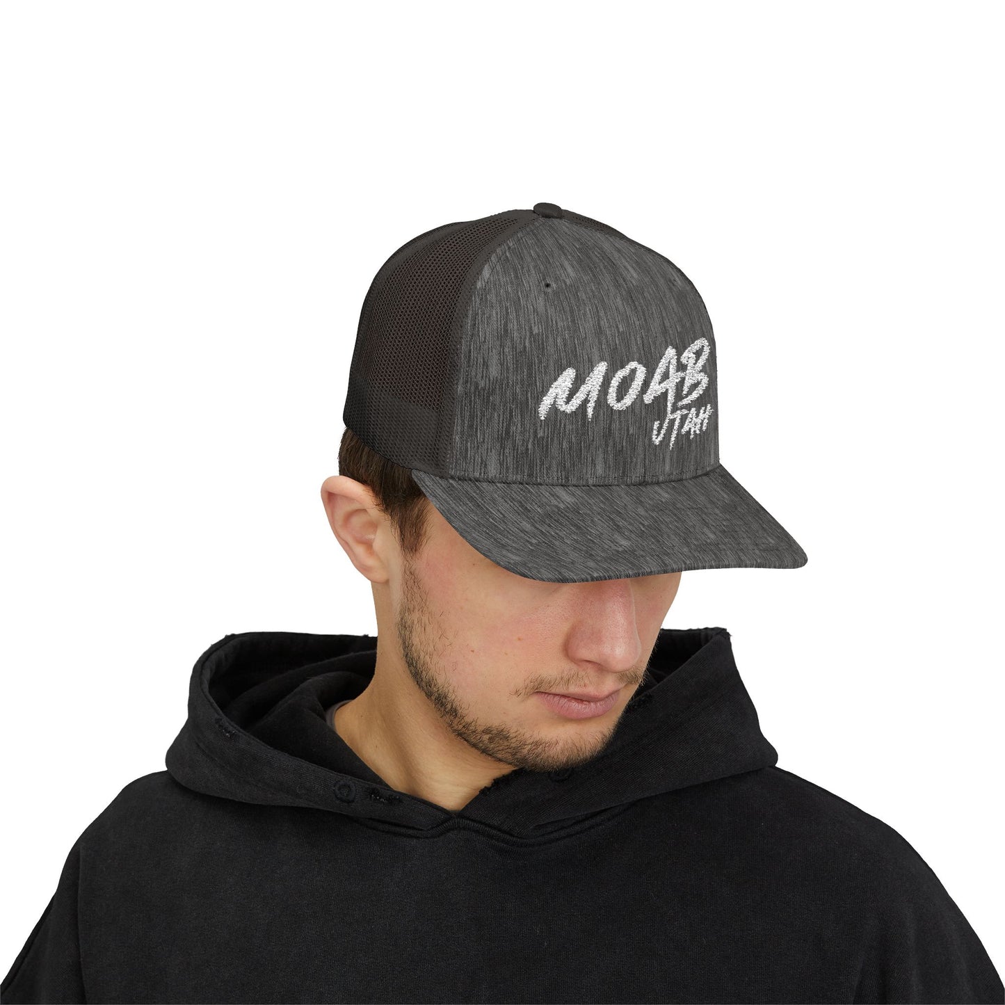 Moab Utah Snapback Trucker Cap – Stylish Outdoor Hat for Adventure Lovers