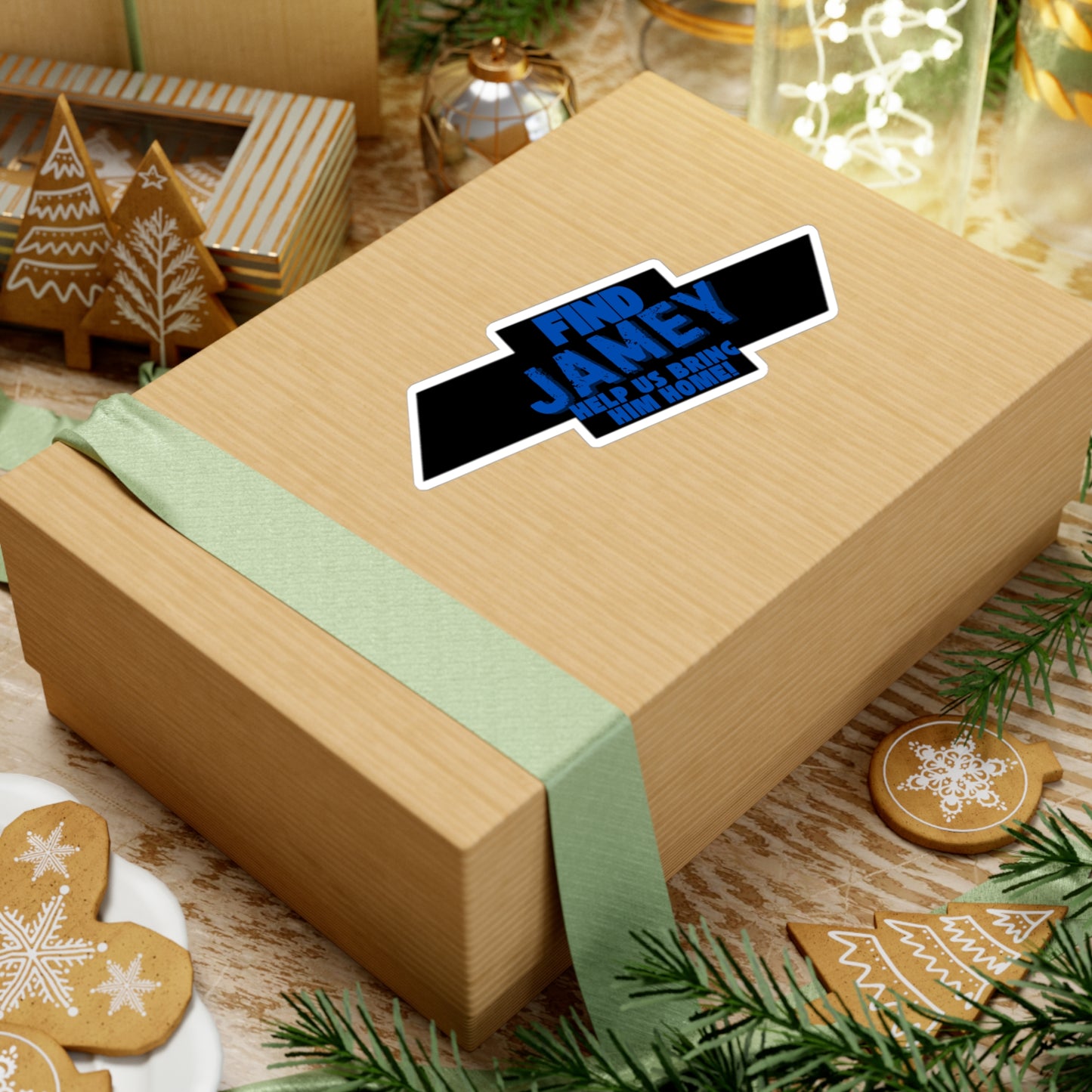 Custom Kiss-Cut Vinyl Decals - Help Find Jamey