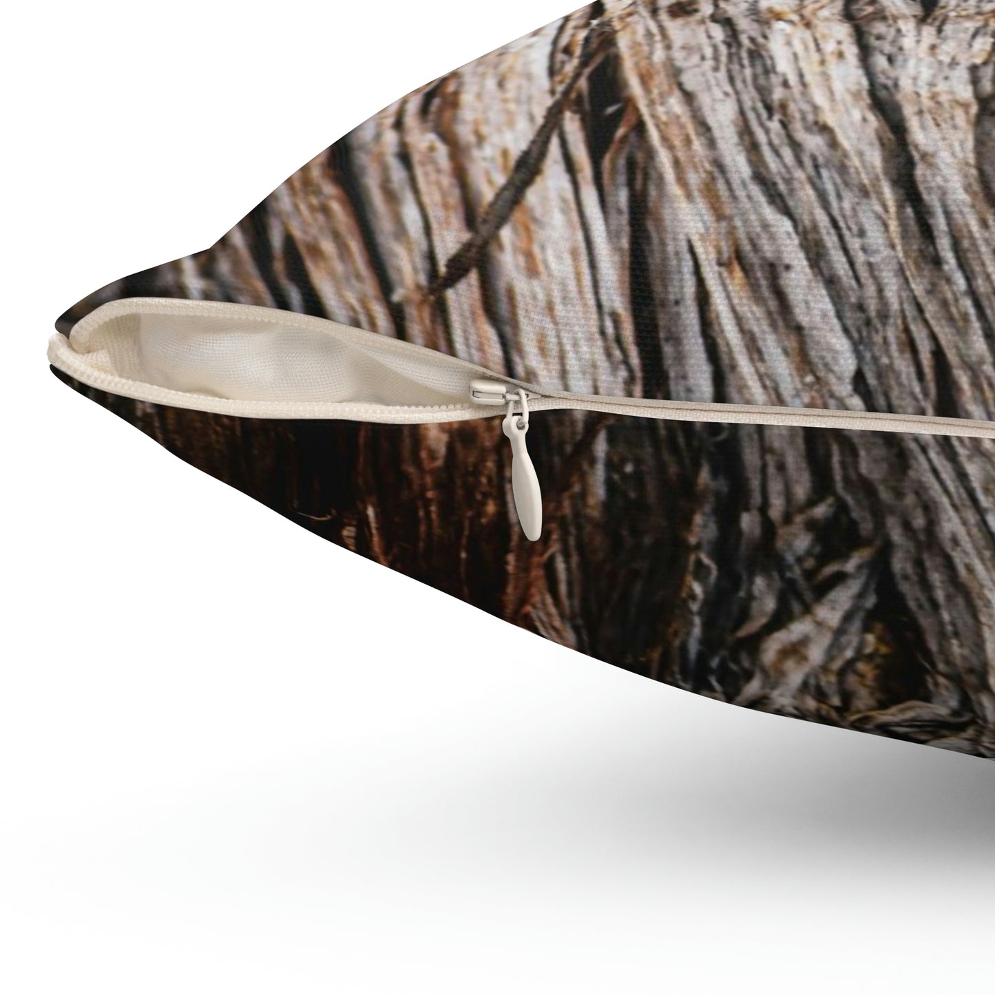 Moab Tree Bark Spun Polyester Square Pillow