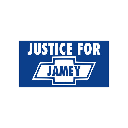 Justice for Jamey Bumper Sticker | Supportive Car Decal