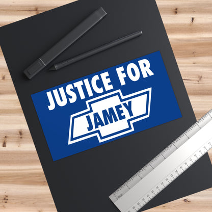 Justice for Jamey Bumper Sticker | Supportive Car Decal