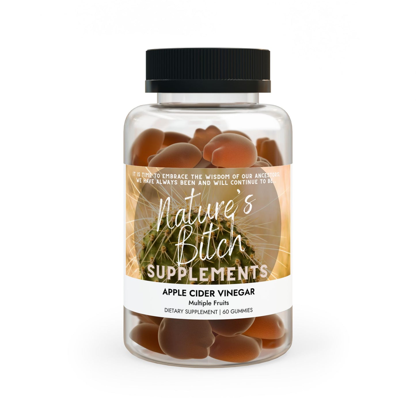 Nature's Bitch Supplements- Apple Cider Vinegar Gummies (60 Gummies)