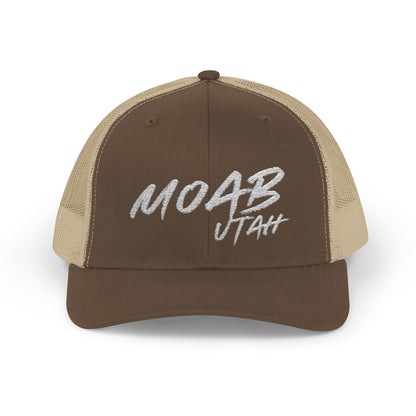 Moab Utah Snapback Trucker Cap – Stylish Outdoor Hat for Adventure Lovers