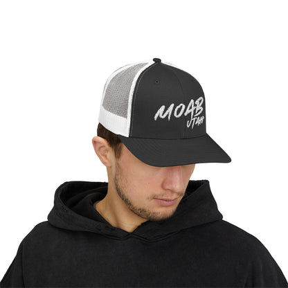Moab Utah Snapback Trucker Cap – Stylish Outdoor Hat for Adventure Lovers