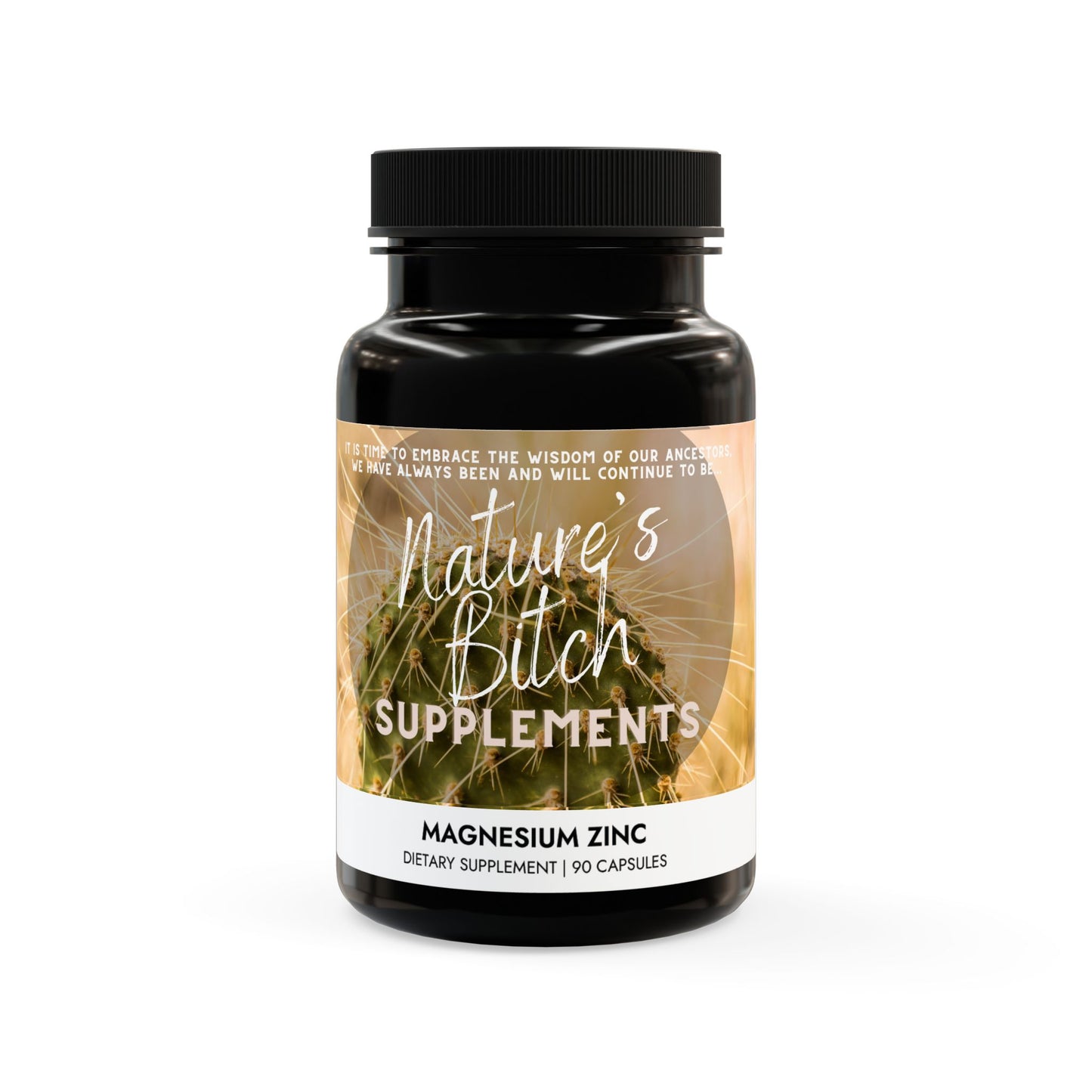 Nature's Bitch Supplements- Magnesium Zinc Supplement (90 Capsules)