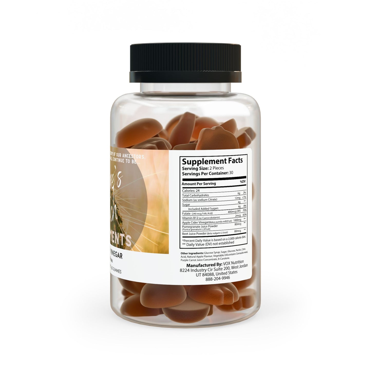 Nature's Bitch Supplements- Apple Cider Vinegar Gummies (60 Gummies)