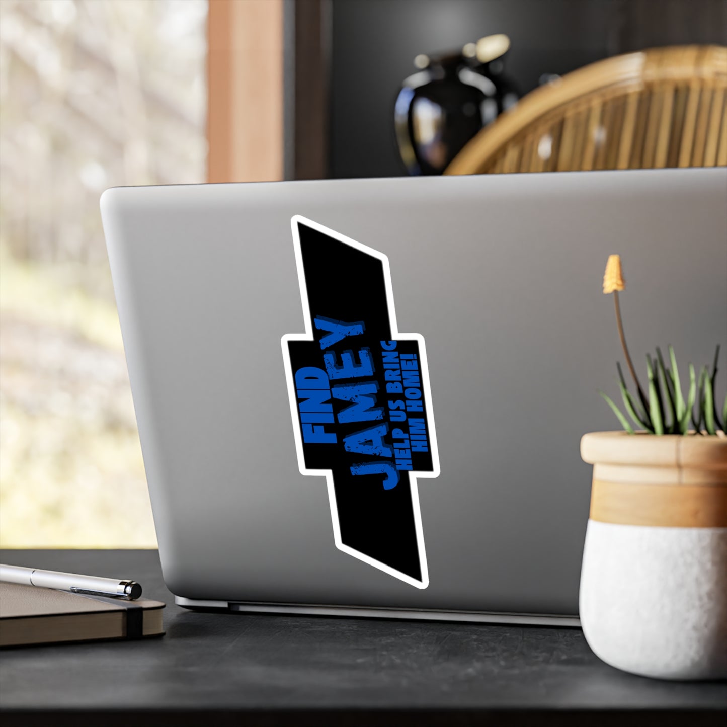 Custom Kiss-Cut Vinyl Decals - Help Find Jamey