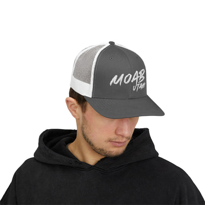 Moab Utah Snapback Trucker Cap – Stylish Outdoor Hat for Adventure Lovers
