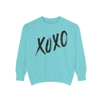 XOXO- Unisex Garment-Dyed Sweatshirt