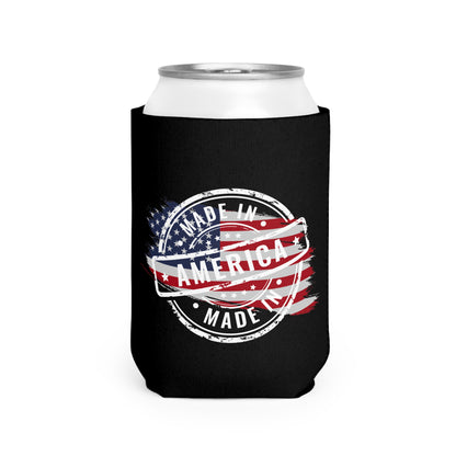 Patriotic Can Cooler Sleeve - Made In America Design