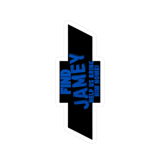 Custom Kiss-Cut Vinyl Decals - Help Find Jamey