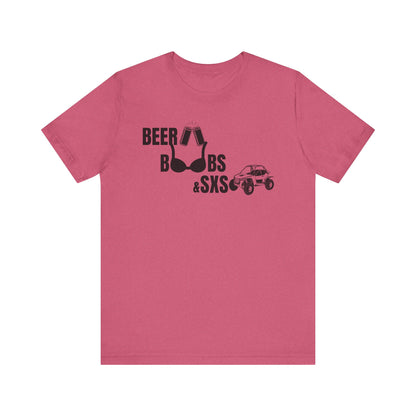 Funny Beer & Boobs Unisex Jersey Tee