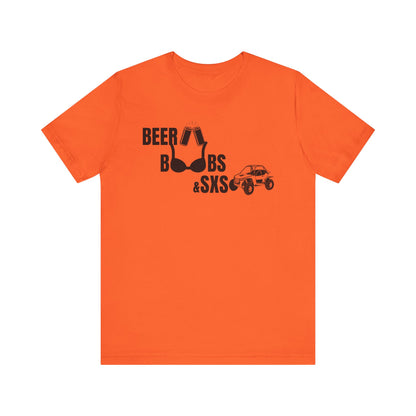 Funny Beer & Boobs Unisex Jersey Tee