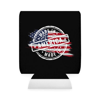 Patriotic Can Cooler Sleeve - Made In America Design