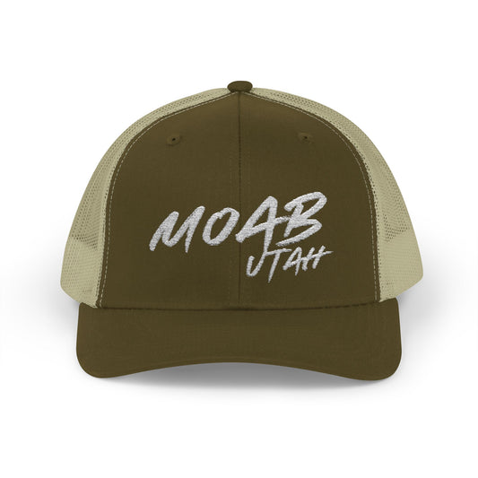 Moab Utah Snapback Trucker Cap – Stylish Outdoor Hat for Adventure Lovers