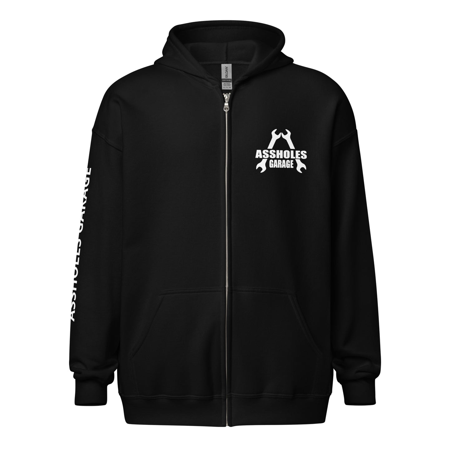 Assholes Garage Zip Hoodie