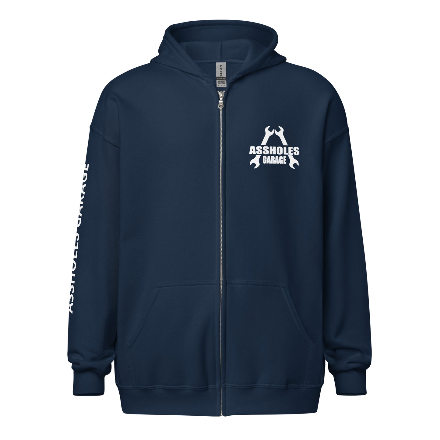 Assholes Garage Zip Hoodie