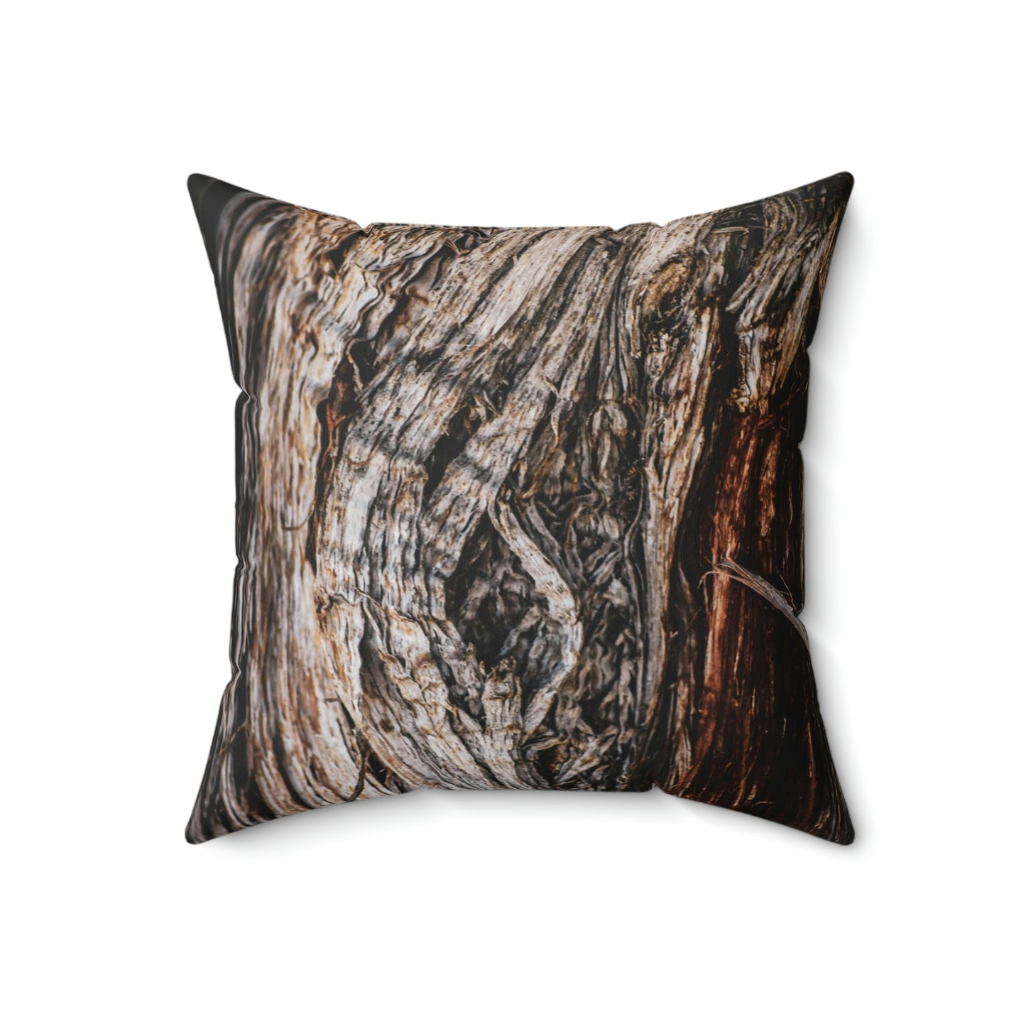 Moab Tree Bark Spun Polyester Square Pillow