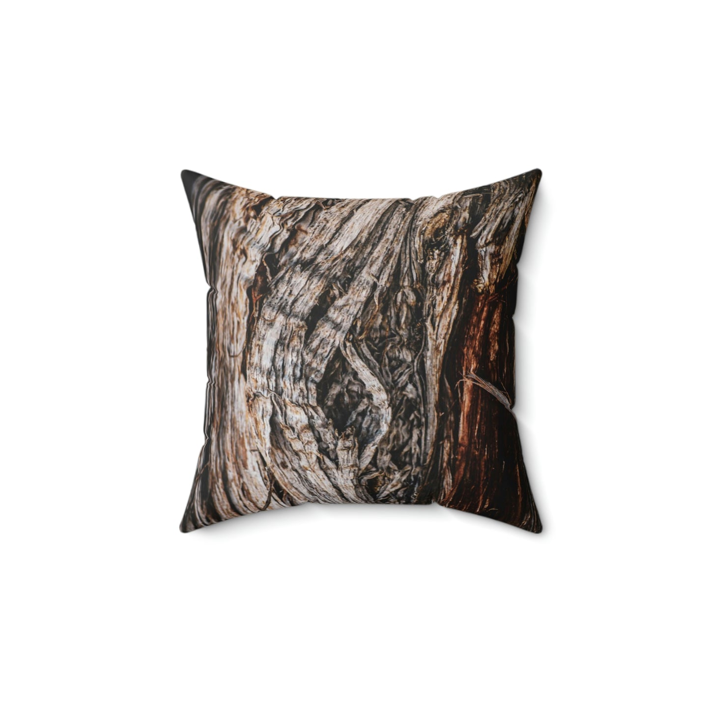 Moab Tree Bark Spun Polyester Square Pillow